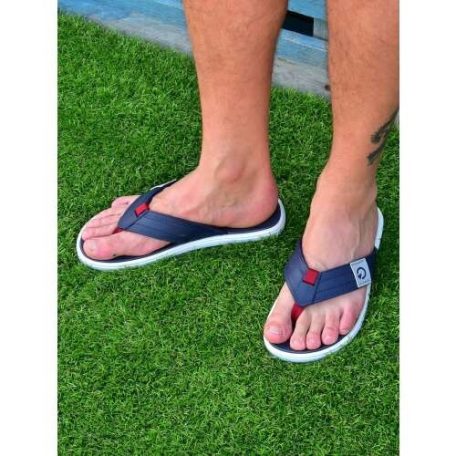 Cartago Malta IV Thong férfi papucs, fehér/kék/piros, méret: 45/46
