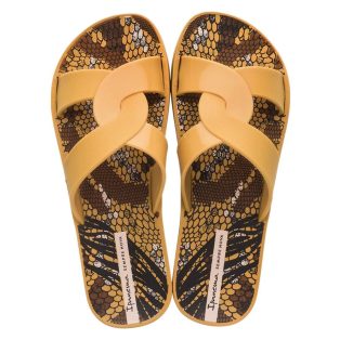 Ipanema Feel Print női papucs, sárga/sárga/barna