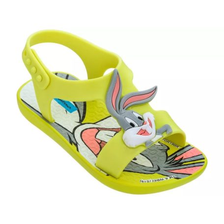 Ipanema Looney Tunes Bolondos Dallamok vidám Tapsi Hapsi nyuszis baby és gyermek szandál, sárga