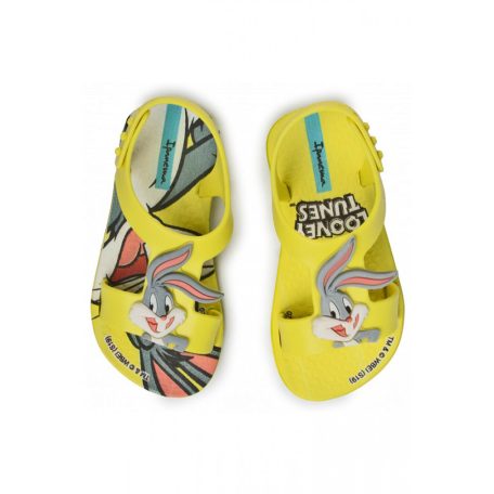 Ipanema Looney Tunes Bolondos Dallamok vidám Tapsi Hapsi nyuszis baby és gyermek szandál, sárga, méret: 19/20