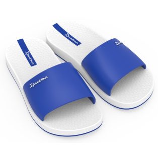 Ipanema Slide Unissex női papucs, fehér/kék