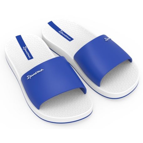 Ipanema Slide Unissex női papucs, fehér/kék
