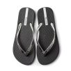 Ipanema Glam II női papucs, fekete/metál ezüst