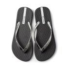 Ipanema Glam II női papucs, fekete/metál ezüst