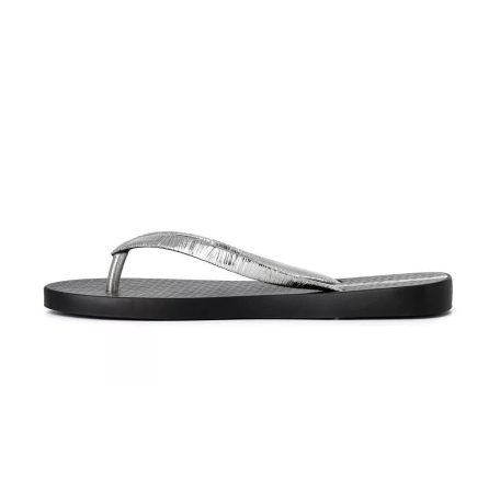 Ipanema Glam II női papucs, fekete/metál ezüst