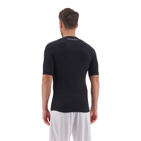 Macron Performance rövid ujjú alápóló, fekete, L/XL-es méret