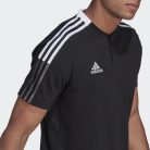 adidas Tiro 21 galléros póló, fekete, XS méret