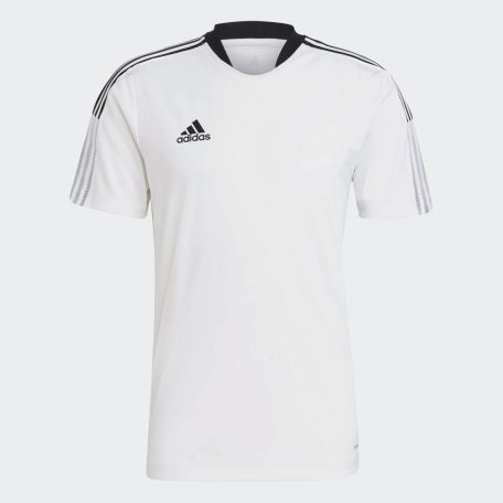 adidas Tiro 21 edzőpóló, fehér, M méret