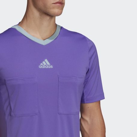 adidas REF 22 rövidujjú játékvezetői mez, lila, méret: L