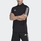 adidas Tiro 23 galléros póló, fekete, M méret