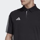 adidas Tiro 23 galléros póló, fekete, M méret