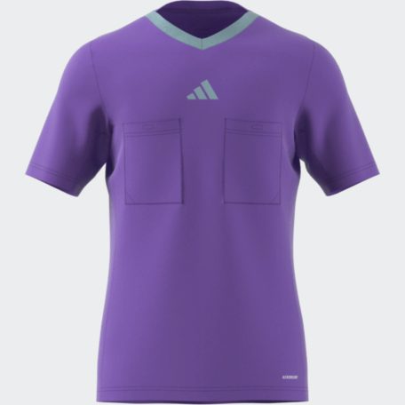 adidas REF 22 rövidujjú játékvezetői mez új logóval, lila, méret: XL