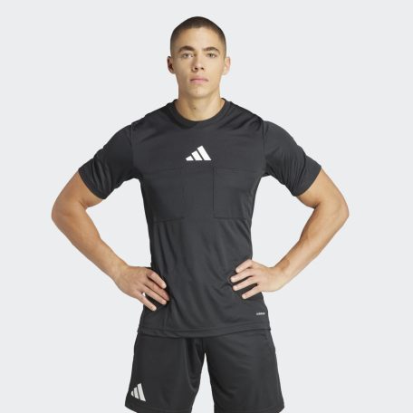 adidas REF 24 rövidujjú játékvezetői mez, fekete, L-es méret
